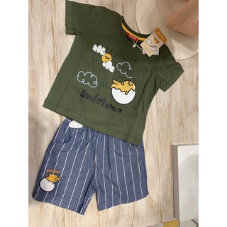 เสื้อยืด+กางเกง ลายgudetama แบรนด์Sanrio 100%