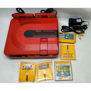 Famicom Sharp Twin 2 ระบบ อ่านแผ่นดิส และ เล่นตลับFamicom ชุดพร้อมเล่นไฟไทย ตลับเกมแถมมารีโอ้ แผ่นดิส แบบสุ่มเกม