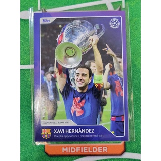 Topps 2022 รุ่นพิเศษ ฉลอง UCL ครบ 30 ปี Xavi