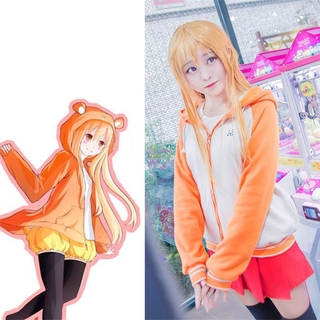 เสื้อแจ็คเก็ตมีฮู้ดพิมพ์ลาย Anime Himouto ! Umaru - Channel Doma สําหรับแต่งคอสเพลย์