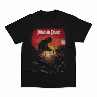 ผ้าฝ้ายคอกลมเสื้อยืด พิมพ์ลาย Juric Park สไตล์วินเทจfrom S-4XL