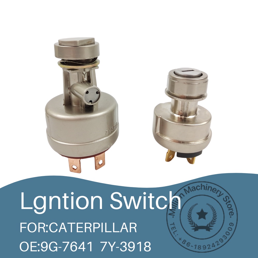 9G-7641 7Y-3918 Lgntion Switch System CAT excavator 4 Terminals 6 Wire 2 Key Preheating Function