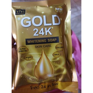 gold 24k whitening soap review