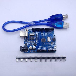 Arduino Uno R3 SMD Development Board Chinese Version ATmega328 แบบ ชิพ ฝัง ตัว พร้อม สาย USB Cable