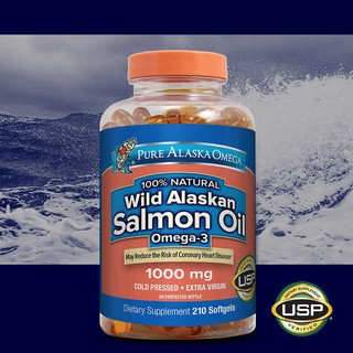 (Exp.12/2024)Pure Alaska Omega Wild Alaskan Salmon Oil🐟 น้ำมันปลาแซลมอนแท้ 💯% นำเข้าจาก USA🇺🇸 ได้รับกรดไขมันโอเมก้า 3