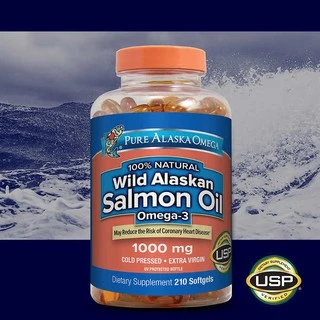 (Exp.05/2027)Pure Alaska Omega Wild Alaskan Salmon Oil🐟 น้ำมันปลาแซลมอนแท้ 💯% นำเข้าจาก USA🇺🇸 ได้รับกรดไขมันโอเมก้า 3