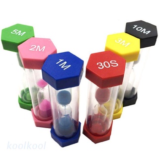 Kool นาฬิกาทรายจับเวลา 6 สี 1 3 5 10 15 นาที 30 วินาที สําหรับบ้าน