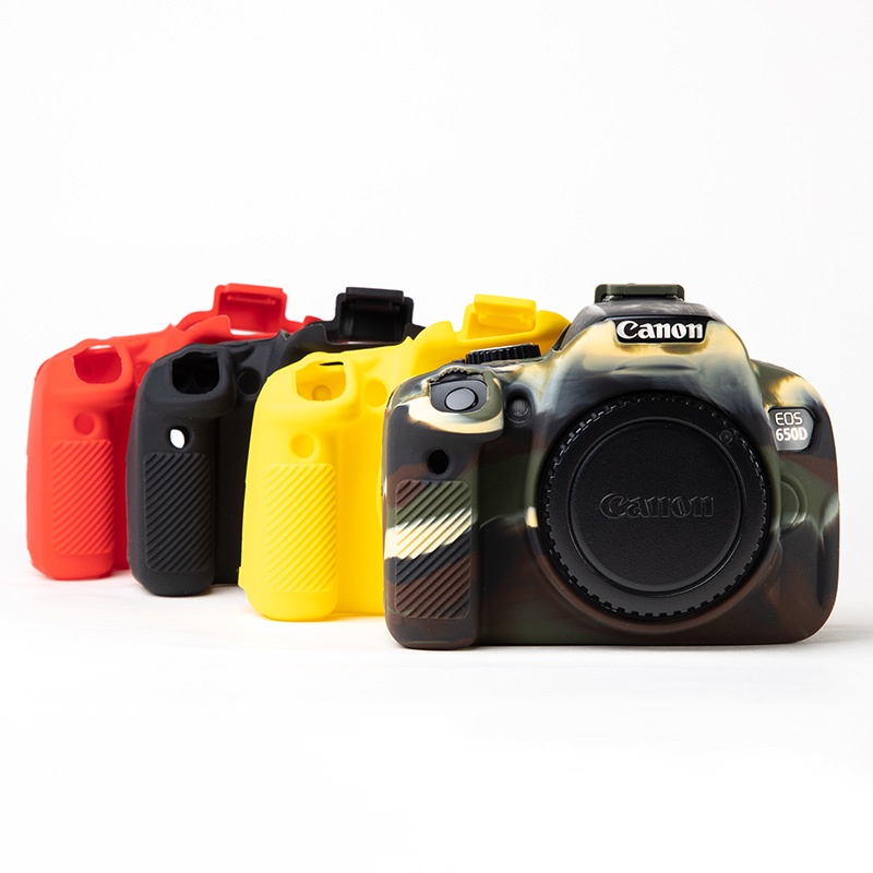 เคสโทรศัพท์มือถือซิลิโคนสําหรับกล้อง Canon EOS 600D 650D 700D 750D 90D 800D 850D 77D 5D2 3000D 4000D
