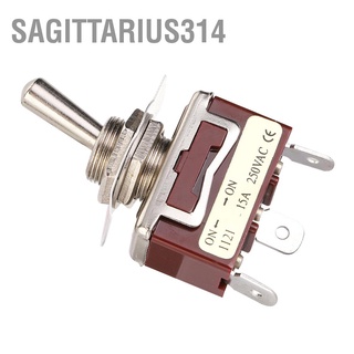 Sagittarius314 สวิตช์โยกเปิด Spdt 12 มม. 3 Pin 2 ตําแหน่ง 15A 250V 5 ชิ้น