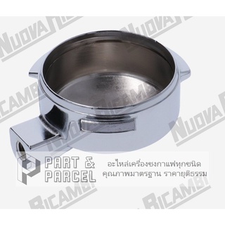 (SKU: 703814 ) ด้ามอัดผงกาแฟ 3 เขี้ยวล๊อค ( เฉพาะส่วนหัว ) สำหรับ CARIMALI  อะไหล่เครื่องชงกาแฟ