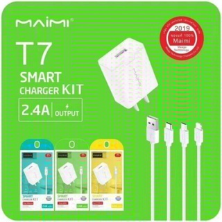 ชุดชาร์2.4A ยี่ห้อMiami T7 for iPhone micro type-c