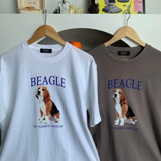 2023 MOST เสื้อยืด Oversize ลาย Beagle ผ้าหนา สกรีนคุณภาพ OVS ZO