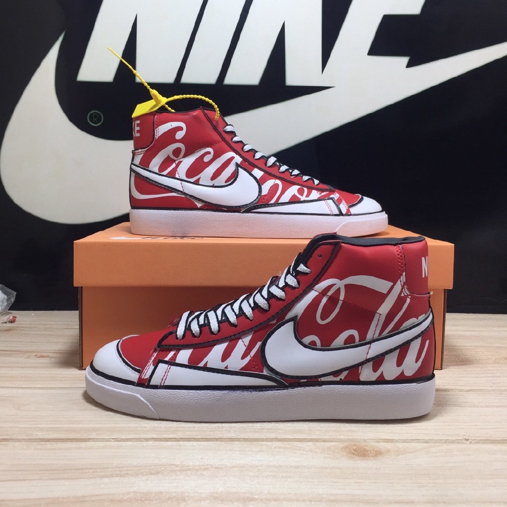 11 Coca-Cola joint red and white color matching Nike Blazer Mid '77 Vintageyj0036 yj