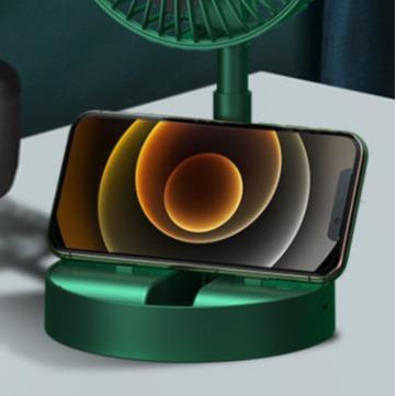 พัดลม USB Desktop Fan พัดลมไฟฟ้า แบบพกพาพับได้ พัดลมตั้งโต๊ะ ยืดหดได้ พัดลมชาจเก็บไฟ พัดลมพก พัดลมมินิ รูปที่ 3