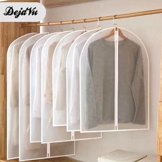 Dejavu Sarung Plastik Pelindung Baju Cover Baju Resleting Anti Air Anti Debu Dustproof Organizer Pakaian Gantung Lemari HDK312