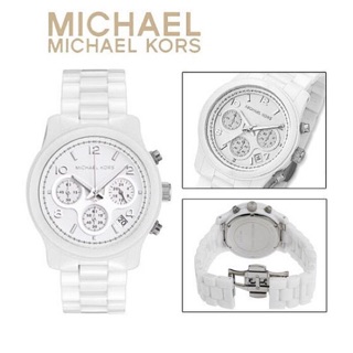 MICHAEL KORS WATCHES MK5161 Ladies Chronograph White Ceramic Watch