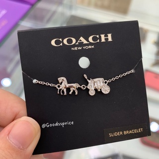 ✳️พร้อมส่งแท้ 💯% สร้อยข้อมือ Coach แท้ 100% HORSE AND CARRIAGE SLIDER BRACELET (COACH 1748)