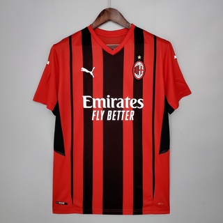 เสื้อกีฬาแขนสั้น ลายทีมชาติฟุตบอล Milan 21-22 ชุดเหย้า