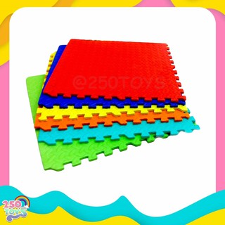 250TOYS แผ่นรองคลาน 60x60 ปิดขอบ คละสี จำนวน 1 แผ่น แผ่นรองคลานแบบจิ๊กซอร์คละสี (ทางร้านเป็นคนคละสีให้เองค่ะ)