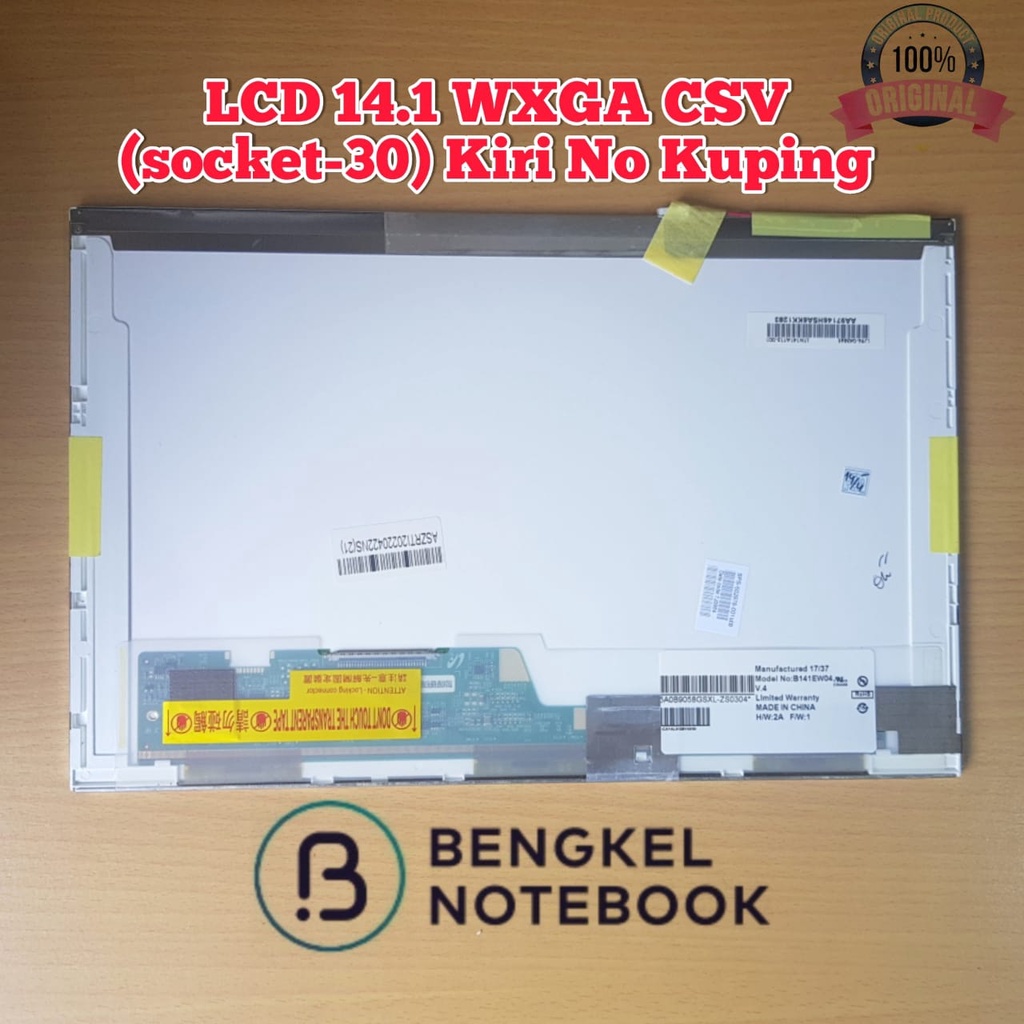 LCD 19.1 WXGA 30Pin LP141WX1 TLE6 LP141EW02 V.3 HT141WXB-100 LP141WX3(TL)(N1) ความละเอียด 1280x800
