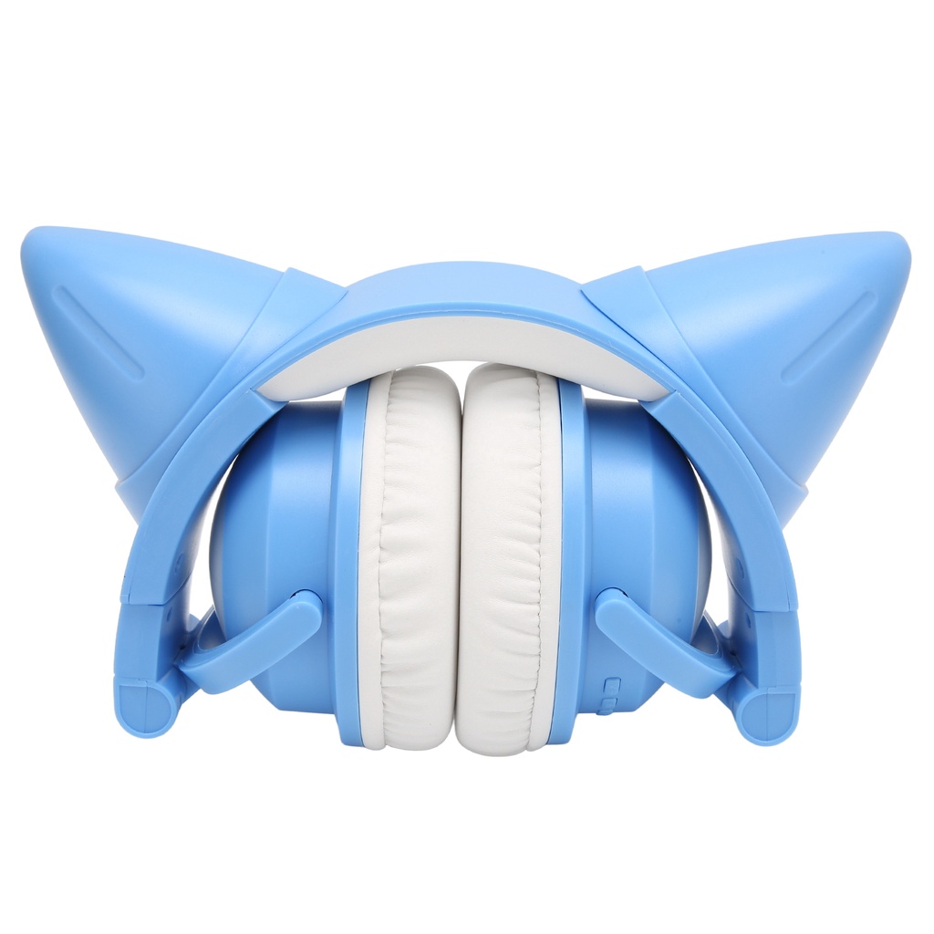 หูฟังแบบครอบหูแมว หูฟังบลูทูธ เกมลดเสียงรบกวน เกมสาวน่ารัก คอมพิวเตอร์ ฟังเพลง หูฟัง