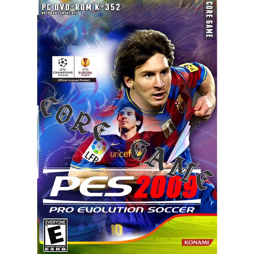 PES 2009 PRO evolution soccer 2009 (Patch 1.5) แผ่นเกมส์ แฟลชไดร์ฟ เกมส์คอมพิวเตอร์  PC โน๊ตบุ๊ค