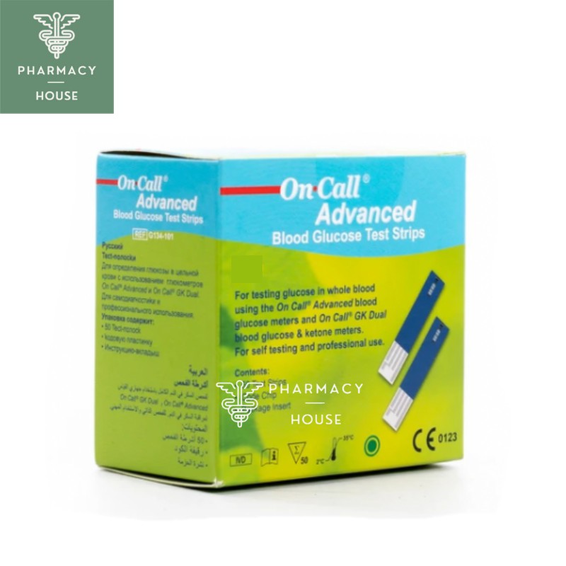 On Call Advanced Blood Glucose Test Strips