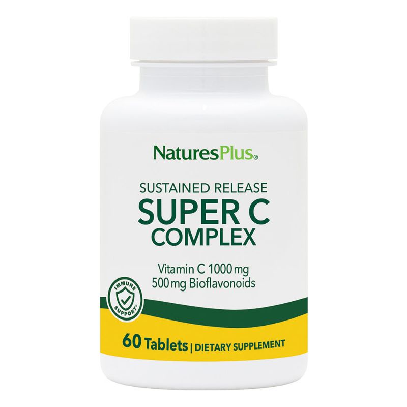 NaturesPlus Sustained Release Super C Complex 1000 mg with 500 mg Bioflavonoids วิตามินซี ไบโอฟลาโวนอยด์ Vitamin C