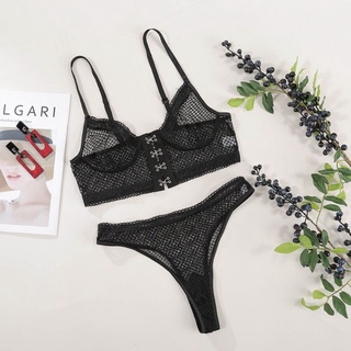 💚 พร้อมส่ง 💚 [ Lingerie ] ชุดชั้นในเซ็กซี่ ชุดนอนไม่ได้นอน เซ็ต2ชิ้น