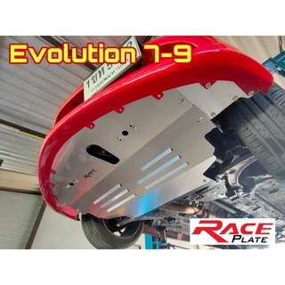 แผ่นปิดใต้ท้อง แผ่นปิดใต้ห้องเครื่องอลูมิเนียม Raceplate Undertray​ สำหรับ Mitsubishi  Evolution 7,8,9