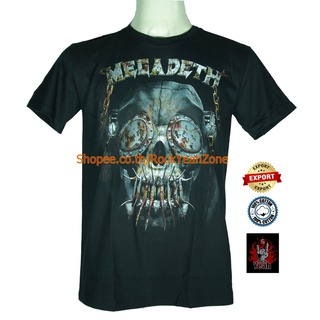 เสื้อวง Megadeth เสื้อไซส์ยุโรป เมกาเดธ PTA1474 เสื้อวงดนตรีร็อค เดธเมทัล