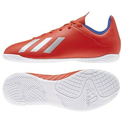 รองเท้ากีฬา รองเท้าฟุตซอลเด็ก ลิขสิทธิ์แท้ Adidas BB-9410 X 18.4 IN J แดงน้ำเงิน