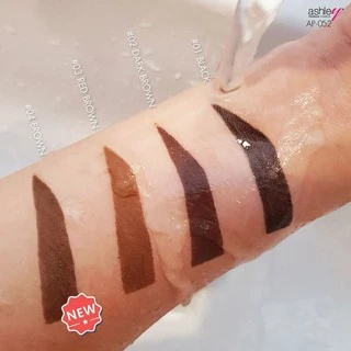 1ชิ้น (แท่งสีทอง) ดินสอเขียนคิ้ว รุ่นมีกบเกลา จับถนัดมือ ashley premium eyebrow pencil