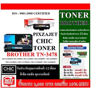 TONER PIXZAJET TN-3478 ตลับหมึกเทียบเท่าปริ้นเตอร์รุ่นBrother HL-L6200DW,L6200DWT,L6250DW,L6300DW,L6400DW,L6400DWT,