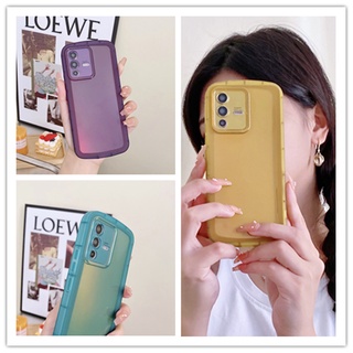 เคส VIVO T1x Y21T Y33T Y21 Y21S Y21A Y20 Y20S Y50 Y33S Y30 Y12 Y12S Y12A Y15 Y15S Y15A Y17 Y01 Y1S Y91C Y91 Y93 Y95 S1 V23 4G 5G Transparent Color Camera Round Soft Case