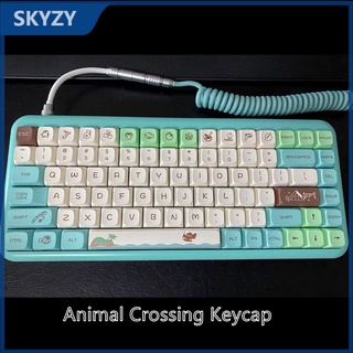 Animal Crossing Keycap XDA Profile PBT Dye Sublimation เชิงกล คีย์บอร์ด ปุ่มกด 134 คีย์