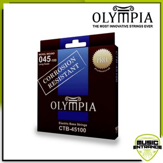 Olympia สายกีต้าร์เบส 4 สายกีต้าร์ Coated Nickel Wound : 45-100