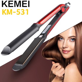 [ร้านไทยชัวร์!]Kemei KM-531  เครื่องหนีบผม เครื่องม้วนผม  ที่หนีบผม ที่ม้วนผม รีดผม แกนม้วนผม ไฟฟ้า อัตโนมัติ