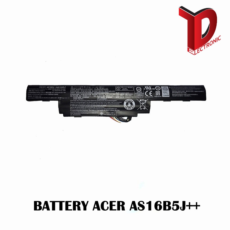 BATTERY  ACER AS16B5J ++ ของแท้ Aspire F5-573G E5-573G AS16B8J AS16B5J/ แบตเตอรี่โน๊ตบุ๊คเอเซอร์ แท้ (ORG)