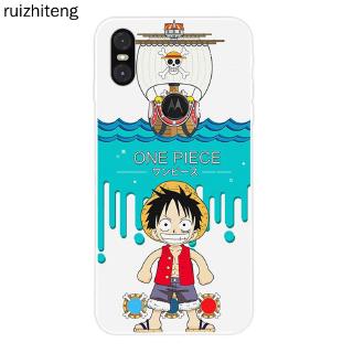 เคสโทรศัพท์ซิลิโคนพิมพ์ลายการ์ตูนสําหรับ motorola moto one power p 30 note play luffy