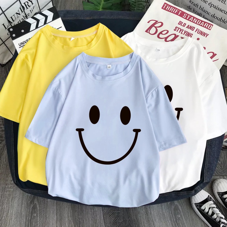 D256（พร้อมส่งจากไทย）เสื้อยืดแขนสั้ง ผ้านุ่มใส่สบายฯ มี7สีหลายสีเลือกได้ S-3XL