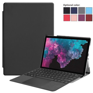 เคส Surface Pro 6 7 8 เคสหนัง PU แบบบาง และหนัง PU สําหรับ Microsoft Pro 4 5 Go 2 3 X