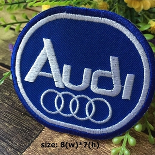 Audi ออดี้ รถแข่ง ตัวรีดติดเสื้อ อาร์มรีด อาร์มปัก ตกแต่งเสื้อผ้า หมวก กระเป๋า แจ๊คเก็ตยีนส์ Racing Embroidered Iron ...