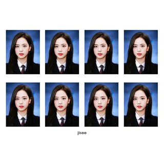 Sticker สติ้กเกอร์รูปติดบัตร รูปนักเรียน Blackpink แบล็กพิ้ง ลิซ่า เจนนี่