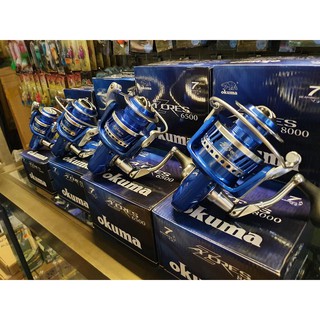 รอก Okuma AZORES BLUE 4000/5500/6500/8000 รอกทะเล อัดสวาย อัดบึก ขายดีทุกเบอร์