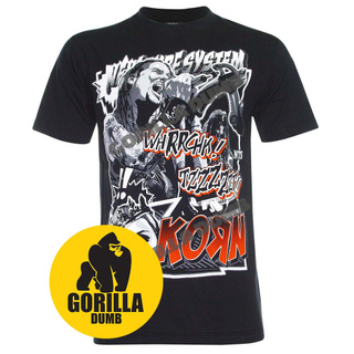 Gorilladumb เสื้อยืดลายวงดนตรี คอร์น Korn Rock Band