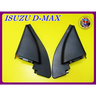 พลาสติกปิดหูช้างซ้ายขวา ดีแม็ก สีดำ - ISUZU D-MAX (RH,LH) Right&amp;Left Side View Mirror Corner Triangle Fender