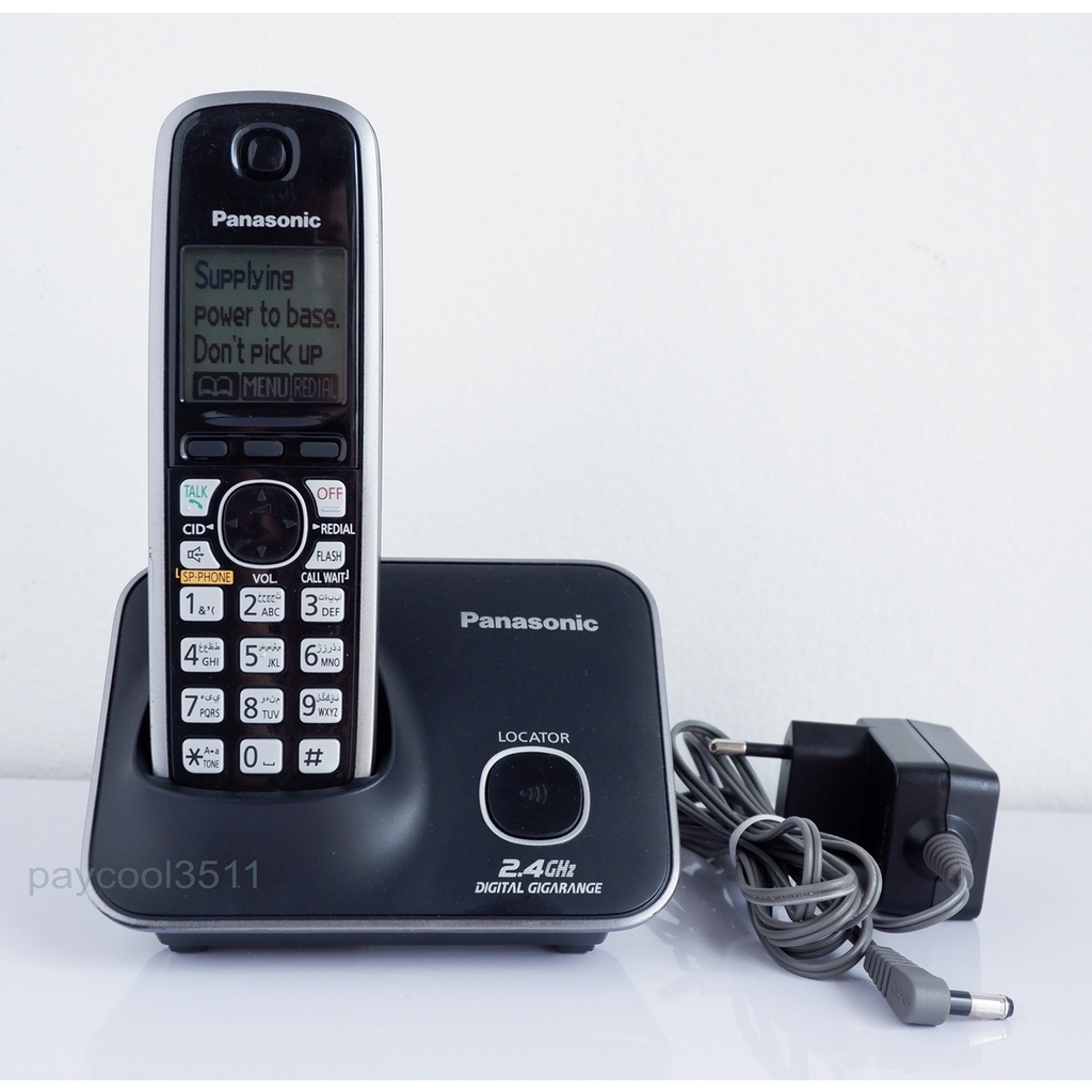 โทรศัพท์บ้านไร้สาย โทรศัพท์ไร้สาย Panasonic KX-TG3711BX มีจอ LCD 1.8" รุ่นใหม่ มือ 2