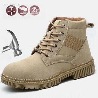 36-46 Plus Size รองเท้าเซฟตี้ หุ้มข้อ หัวเหล็ก Safety Shoes Work Shoes