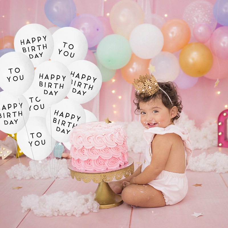 ลูกโป่งยางฮีเลียม ลายตัวอักษร Happy Birthday To You สําหรับตกแต่งปาร์ตี้วันเกิด งานแต่งงาน เบบี้ชาวเวอร์ 15 ชิ้น - รูปที่ 3